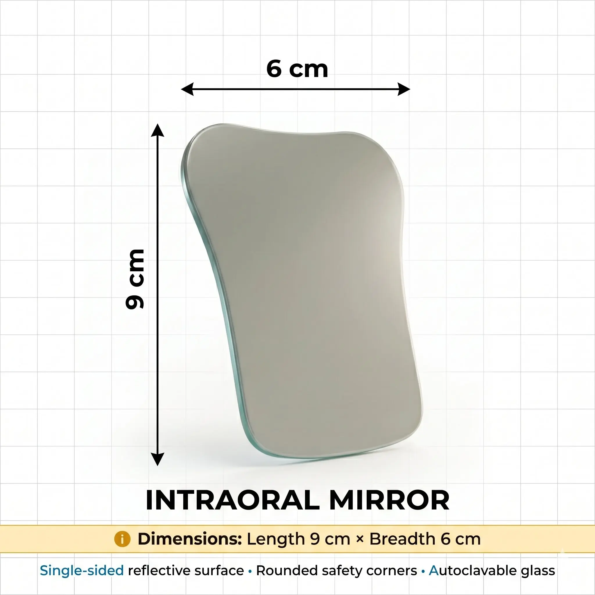 Capri Double Sided Stainless Steel Photographic Mirror - Adult 1/pk